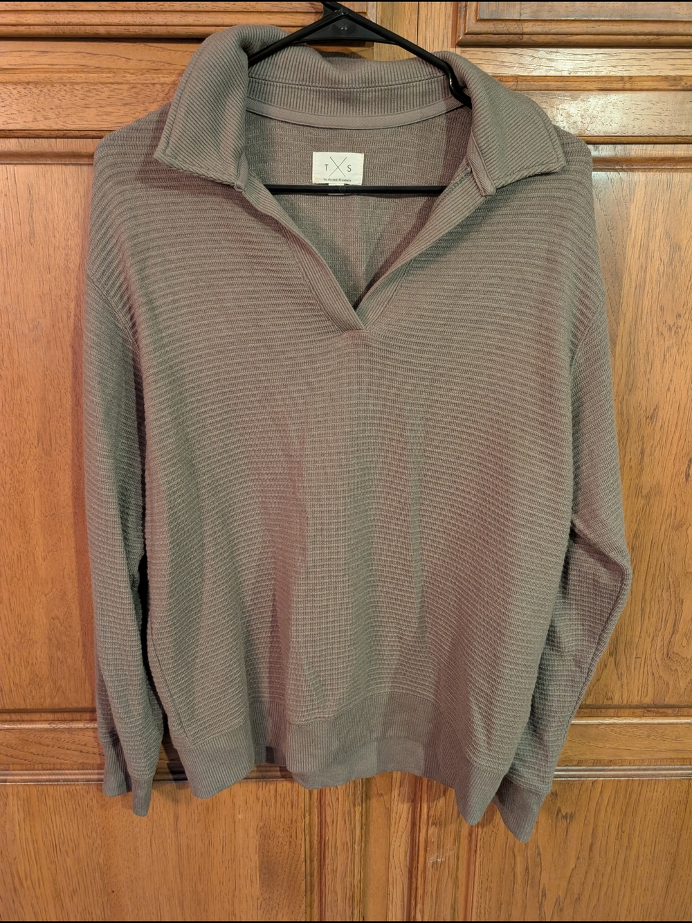 Thread & Supply Women’s Waffle knit Sweater - Taupe